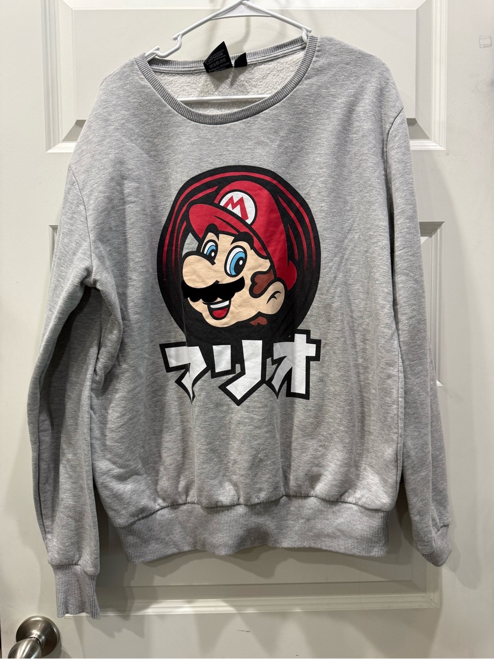 Nintendo Gray Crewneck with Super Mario Graphic - Primark